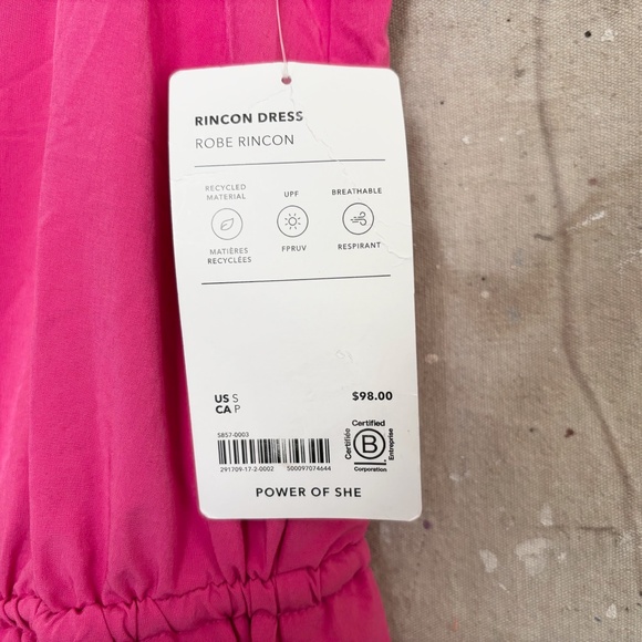 Athleta Rincon Dress, Salvia Pink - Picture 3 of 4